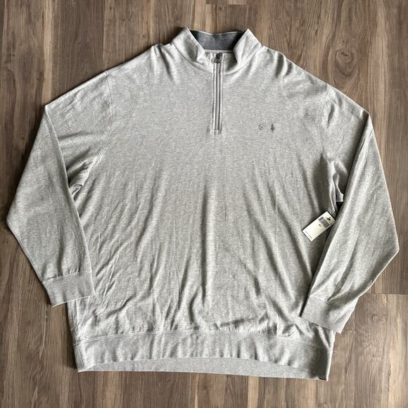 Polo Ralph Lauren Quarter Zip Sweater Men's Size 4XLT NEW NWT Big & Tall - Picture 1 of 5